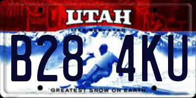 UT license plate B284KU