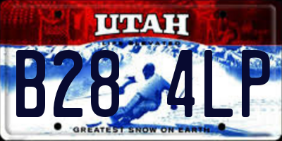UT license plate B284LP