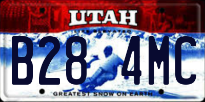 UT license plate B284MC