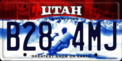 UT license plate B284MJ