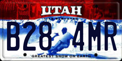 UT license plate B284MR