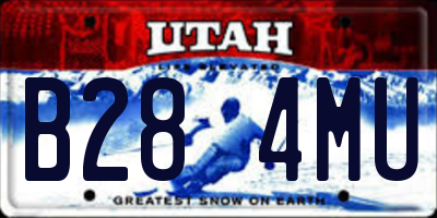 UT license plate B284MU