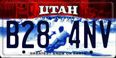 UT license plate B284NV