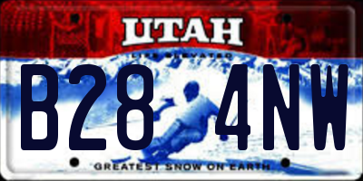 UT license plate B284NW