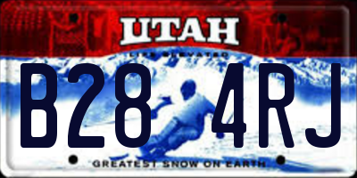 UT license plate B284RJ