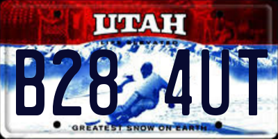 UT license plate B284UT
