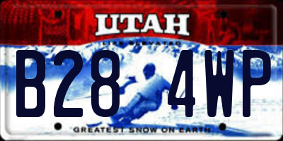 UT license plate B284WP