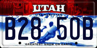 UT license plate B285OB