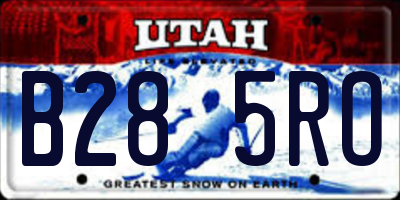 UT license plate B285RO