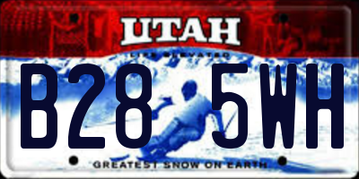 UT license plate B285WH