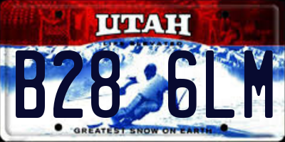 UT license plate B286LM