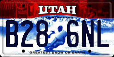 UT license plate B286NL