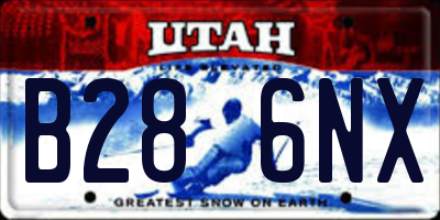UT license plate B286NX