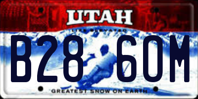 UT license plate B286OM