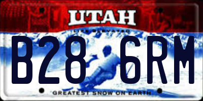 UT license plate B286RM