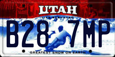 UT license plate B287MP