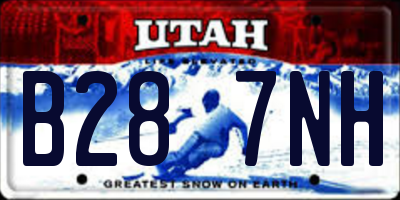 UT license plate B287NH