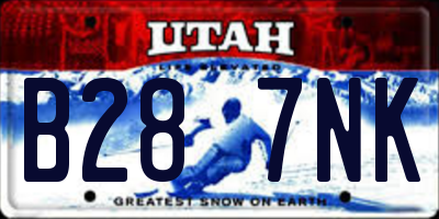 UT license plate B287NK