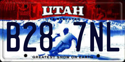 UT license plate B287NL