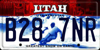 UT license plate B287NR