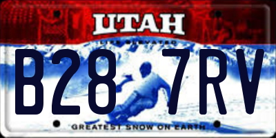 UT license plate B287RV