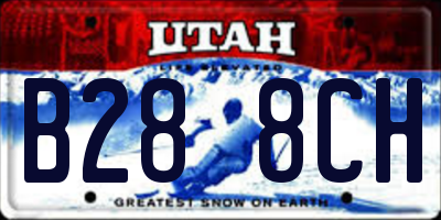 UT license plate B288CH