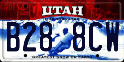 UT license plate B288CW