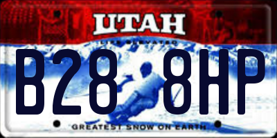 UT license plate B288HP