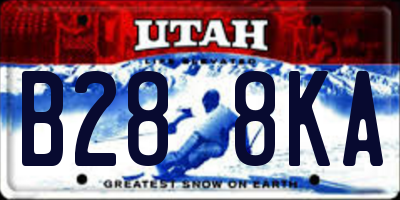 UT license plate B288KA
