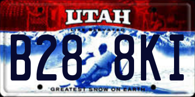 UT license plate B288KI