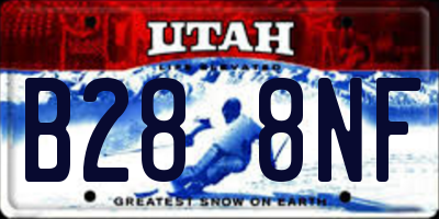UT license plate B288NF