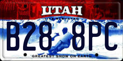 UT license plate B288PC