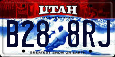 UT license plate B288RJ
