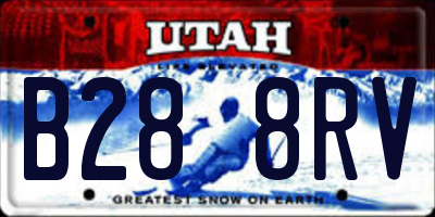 UT license plate B288RV