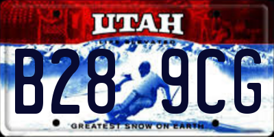 UT license plate B289CG