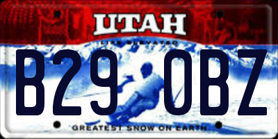 UT license plate B290BZ