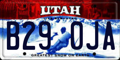 UT license plate B290JA