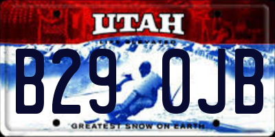 UT license plate B290JB