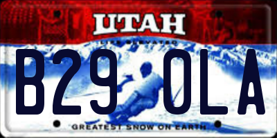 UT license plate B290LA
