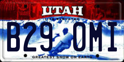 UT license plate B290MI