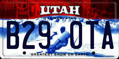 UT license plate B290TA