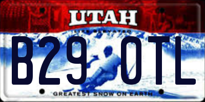 UT license plate B290TL