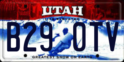 UT license plate B290TV