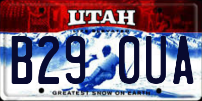 UT license plate B290UA