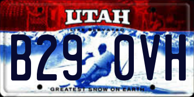 UT license plate B290VH