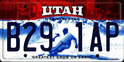 UT license plate B291AP