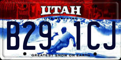 UT license plate B291CJ