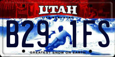 UT license plate B291FS