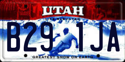 UT license plate B291JA
