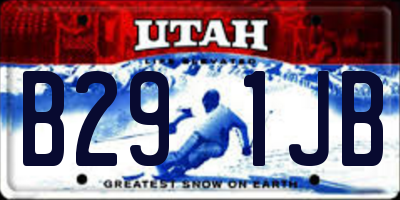 UT license plate B291JB